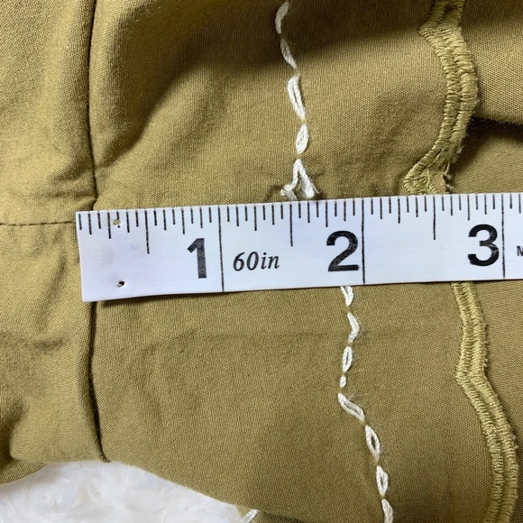 Anthropologie Scallop Hem Elastic Waist Shorts in Moss Sz XS - Picture 15 of 15